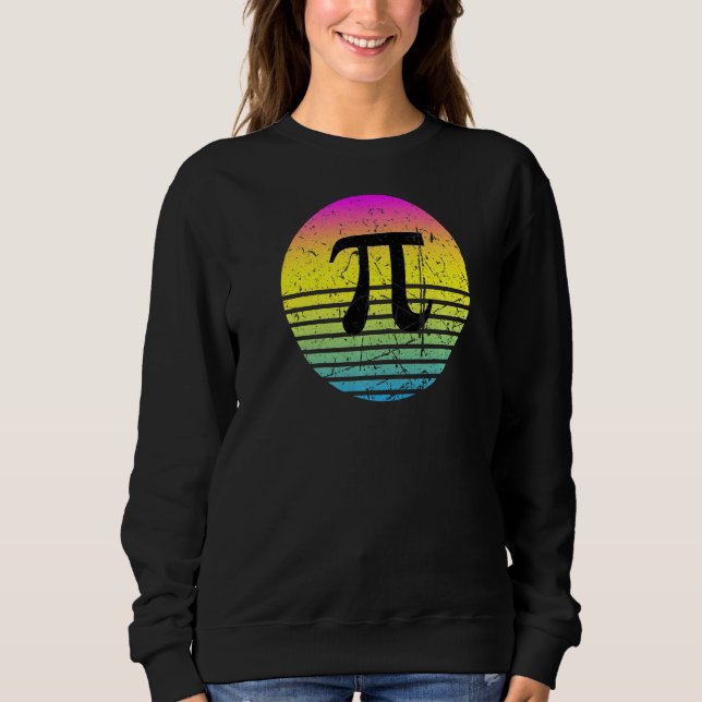Pi Day Sunset 3 14 März 14. Mathematiklehrer Vinta Sweatshirt (Vorderseite)
