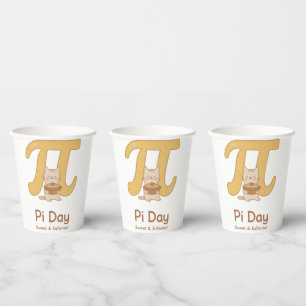 Pi-Day Süße Katzen Postkarte – Süß & Unendlich M Pappbecher