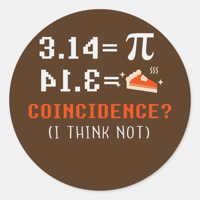 Pi Day Symbol Apparel Science Math Lehrer Runder Aufkleber (Vorderseite)