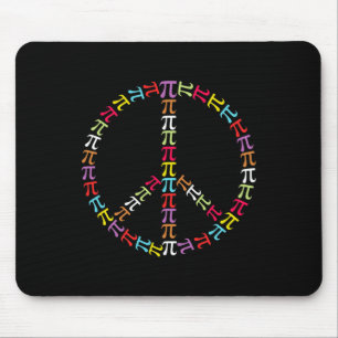 Pi Day Symbol Peace Sign Kids Mathematiker Lehrer Mousepad