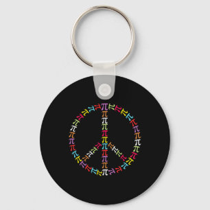 Pi Day Symbol Peace Sign Kids Mathematiker Lehrer Schlüsselanhänger