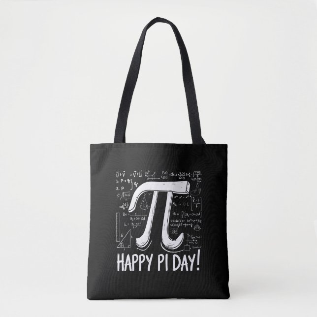 Pi Day Tote Bag - Chic and Practice Mathe Lover Tasche (Vorderseite)