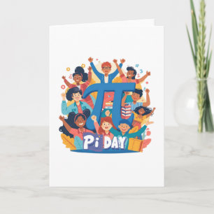 Pi-Day-Trupp-Feierdesign Karte