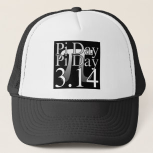 Pi Day Typografie Black Truckerkappe