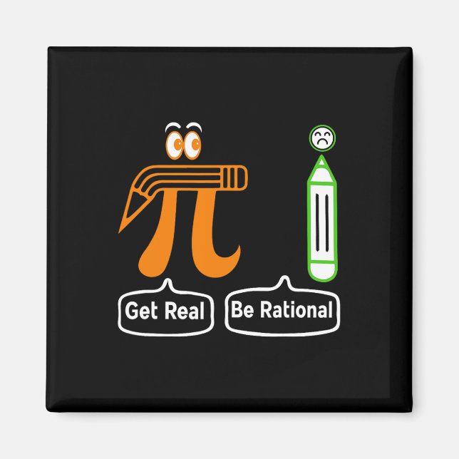 Pi Day wird wirklich rational irrationale Zahlenma Magnet (Vorne)