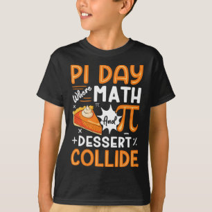Pi Day wo Mathe und Dessert Collide - Mathe Lover T-Shirt