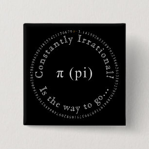 Pi, der irrationale Mathematiklehrer Button