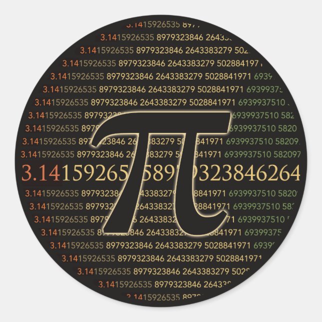 Pi Eclipse Runder Aufkleber (Vorderseite)