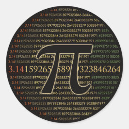 Pi Eclipse Runder Aufkleber