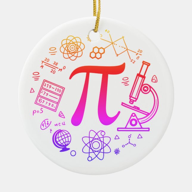 Pi Enthusiasten Keramik Ornament (Vorne)