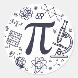 Pi Enthusiasten Runder Aufkleber