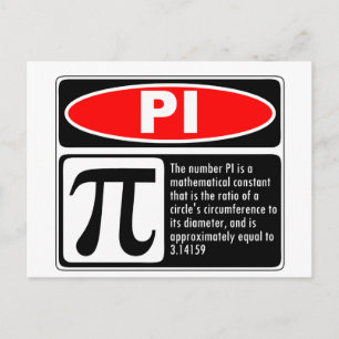 Pi-Erklärung Postkarte