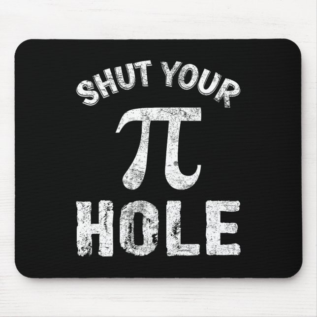 Pi Hole Pi Day Math Teacher Nerd G Mousepad (Vorne)