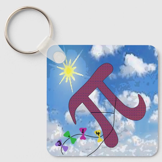 Pi in the Sky Keychain Schlüsselanhänger (Vorderseite)