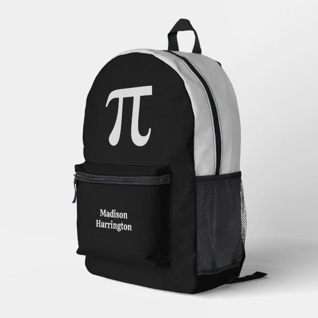 Pi individuelle Name Bedruckter Rucksack (Rückseitige Ecke Rechts)