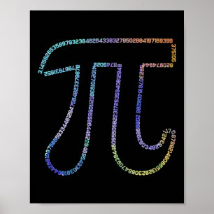 Pi Irrational Number Math Physics 3.14 Poster