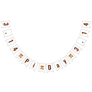 Pi Jour 3.14 Drapeaux de Bunting