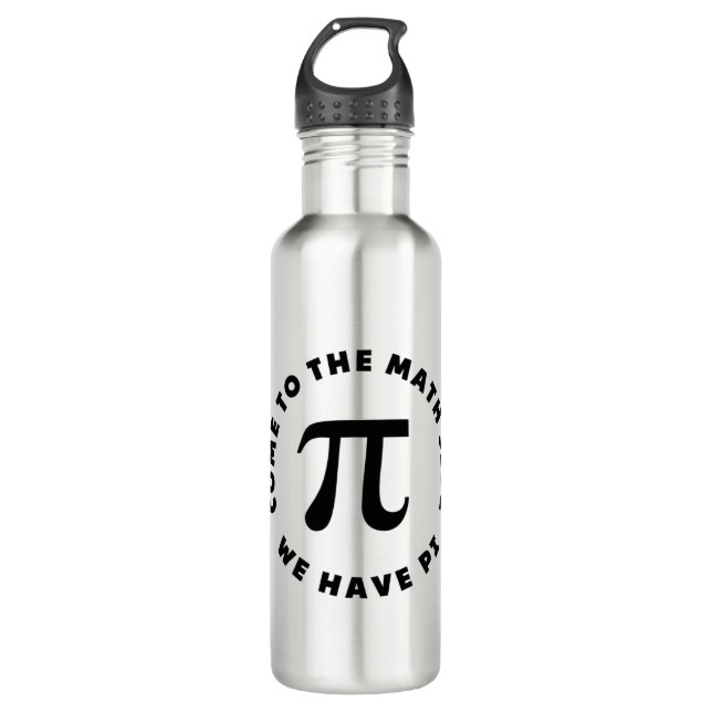 PI Kommen Sie zur Mathematik Seite haben wir Pi Edelstahlflasche (Vorderseite)
