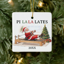 Pi La La Lates Lustiger Weihnachtsmann Pilates Wei