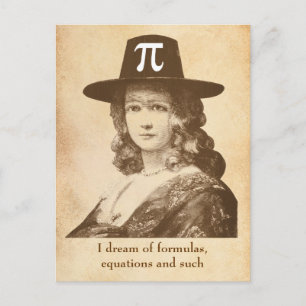 Pi Lady Dreams Postkarte
