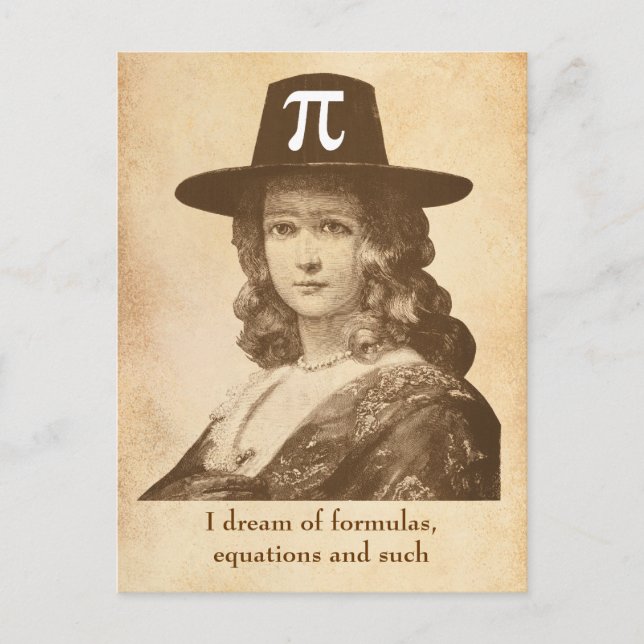Pi Lady Dreams Postkarte (Vorderseite)