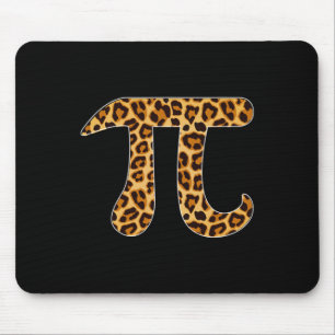 Pi Leopard Print Skin Cheetah Pi Day Mathematik Ne Mousepad
