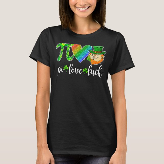 Pi Liebe Luck Math Leprechaun St Patricks D T-Shirt (Vorderseite)