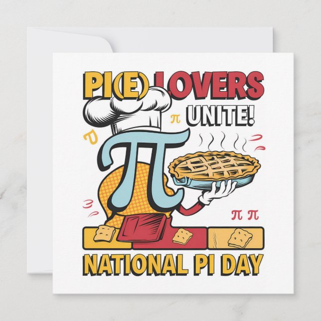 Pi Lovers Unite Feiertagskarte (Vorderseite)
