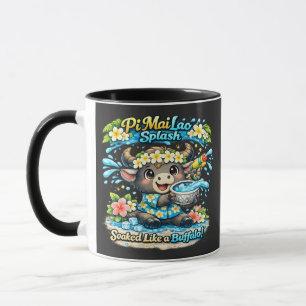 Pi Mai Lao Splash Durchnässt wie ein Büffel Lustig Tasse