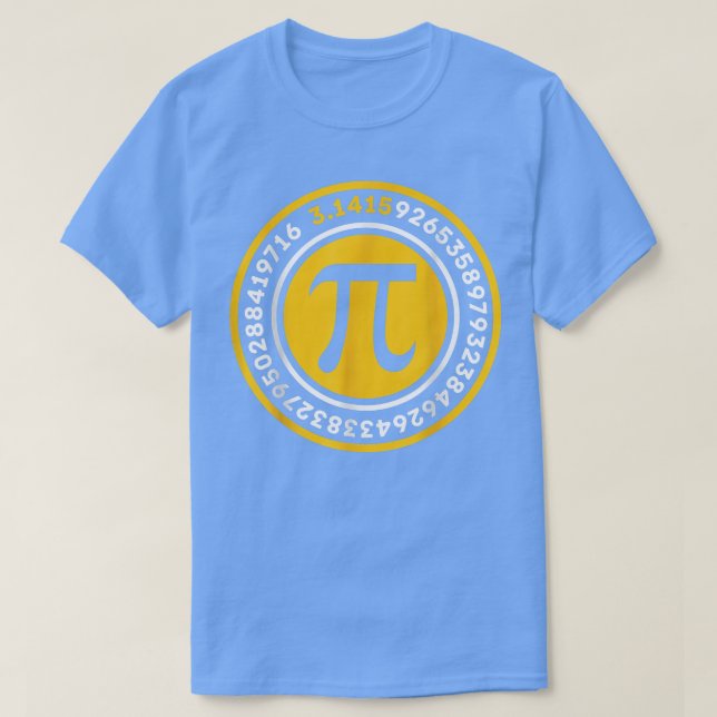 Pi Math Geek Science Irrational Number Pi Day T-Shirt (Design vorne)