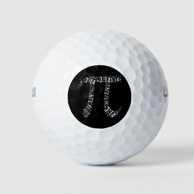 Pi Math Nerd Golfball (Vorderseite)