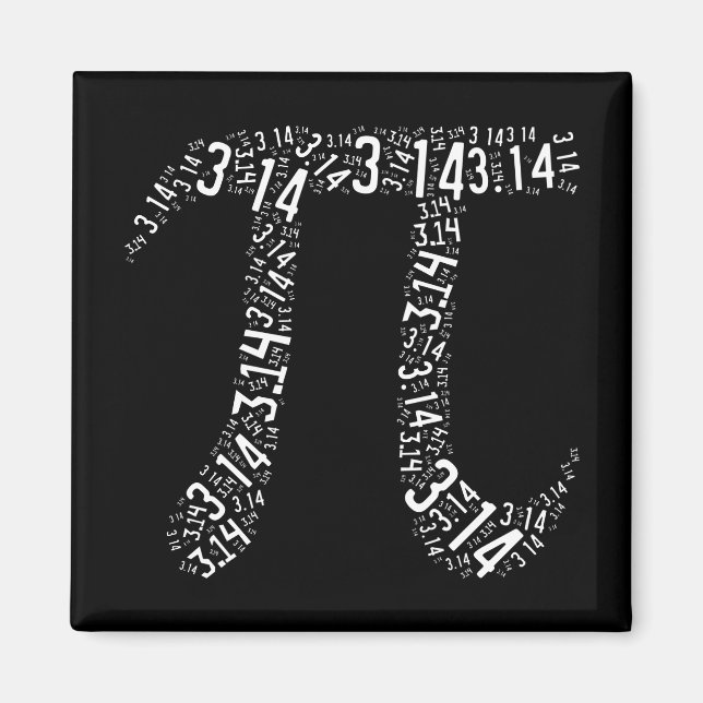 Pi Math Nerd Magnet (Vorne)