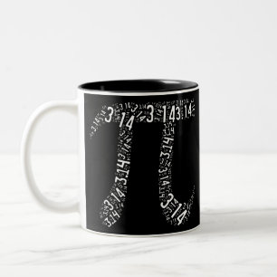 Pi Math Nerd Zweifarbige Tasse