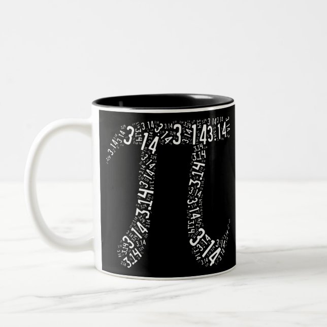 Pi Math Nerd Zweifarbige Tasse (Links)