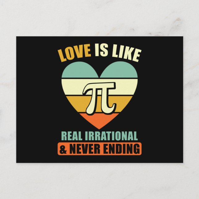 Pi Math Saying Postkarte (Vorderseite)