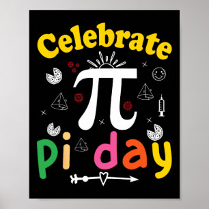 Pi Math Science Stem Geschenk 3,14 Pi Tag 1 Poster