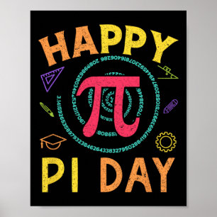 Pi Math Science Stem Geschenk 3,14 Pi Tag Vintag R Poster