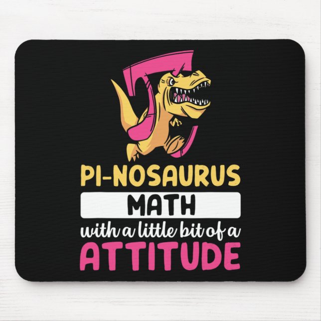 Pi Mathematics Dinosaur Dino Pi Day Mousepad (Vorne)