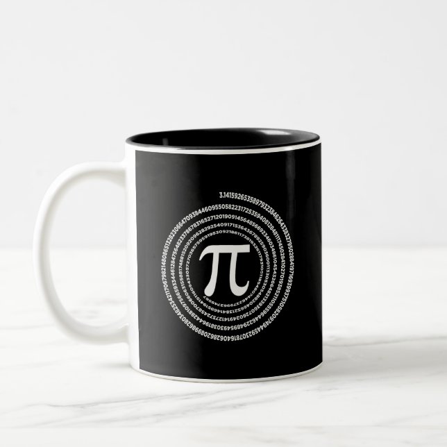 Pi Mathematics Pi Maths Zweifarbige Tasse (Links)