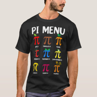 Pi Menü 314 PiMath Lehrer Happy Pi Day T-Shirt