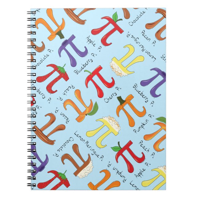 Pi Menu Cute Math Pi Jour Carnet (Devant)
