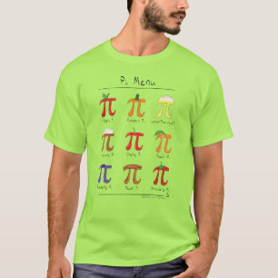 Pi Menü Niedlich Mathematik Pi Day T - Shirt Männe