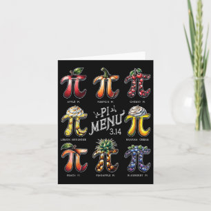 Pi Menu Pi Day 3.14 Drôle Menu Fruit Pie Teachers