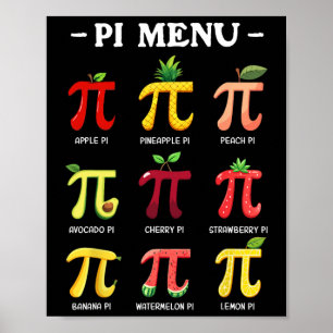Pi Menü Pi Tag 3 Poster