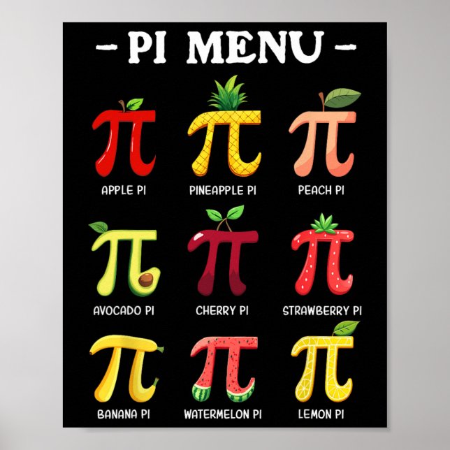 Pi Menü Pi Tag 3 Poster (Vorne)