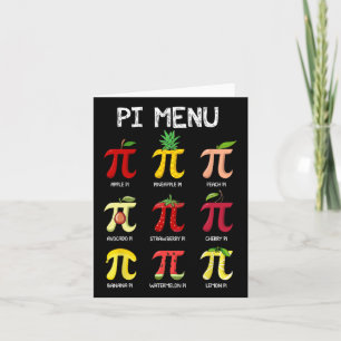Pi Menü Pie Mathematik Tag Mathematik Lehrer Pi S Karte