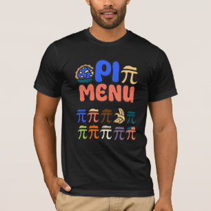 Pi-Menü-T-Shirt – Lustiges Mathe- & Pizza-Shirt fü T-Shirt