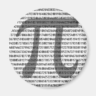 Pi nach Zahlen Magnet