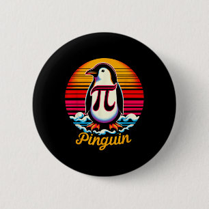 Pi-nguin Pi Pinguin Day Irrationale Zahl Pi Symbo Button