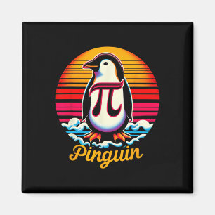 Pi-nguin Pi Pinguin Day Irrationale Zahl Pi Symbo Magnet